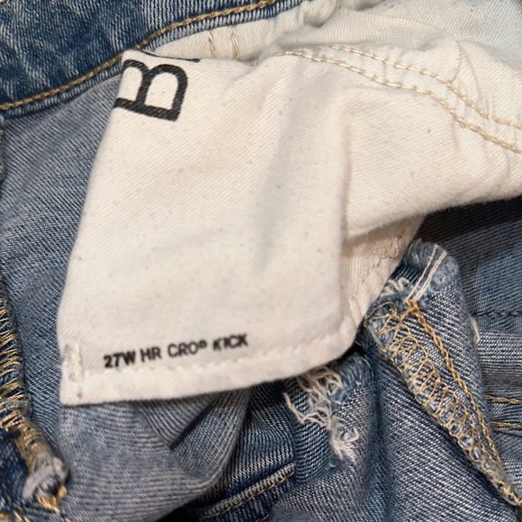 BDG Blue Distressed Jean Shorts High-Waisted Size 27 stretch - Picture 7 of 7